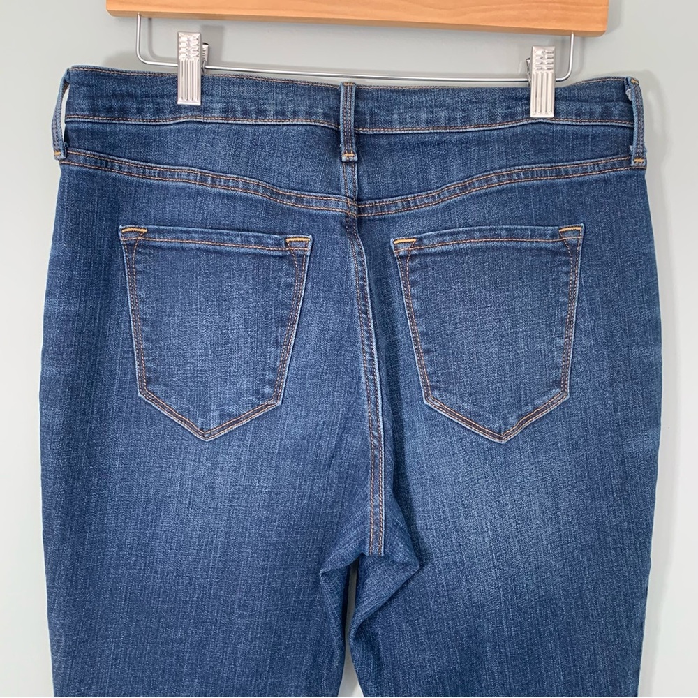 Old Navy Curvy Profile Mid Rise Skinny Jeans Dark Wash Blue Size 10 Short - Picture 6 of 10